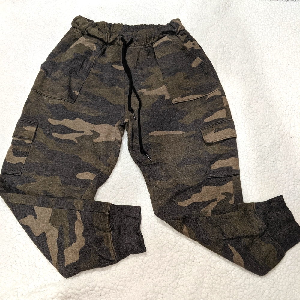 PINK camo cargo joggers